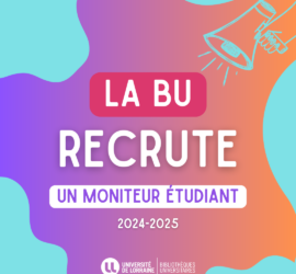 Devenez Moniteur Étudiant à la BU