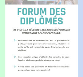 Le 25 février : Forum des Diplômés à l’IUT Thionville-Yutz !