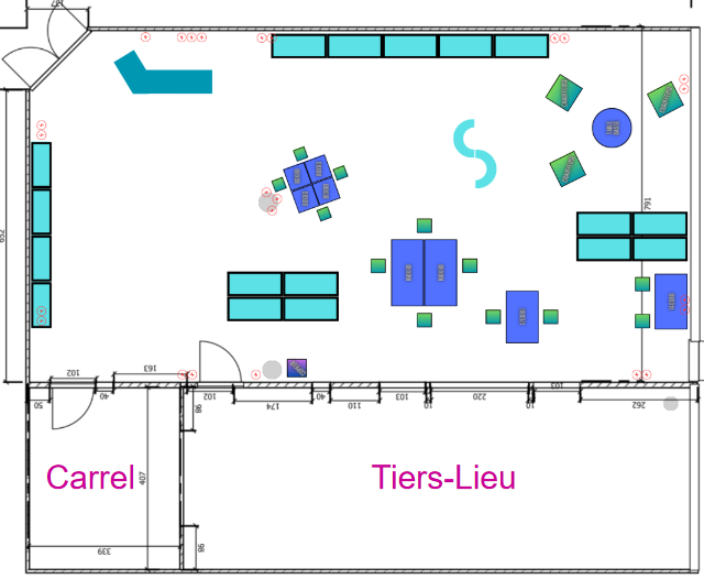 Plan de la bibliothèque Universitaire